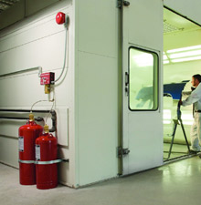 paint booth fire system